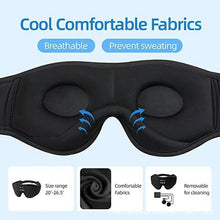 Cargar imagen en el visor de la galería, 3D Eye Mask Bluetooth Music Play Sleeping Headphones with Built-in HD Speaker Mask For Sleep Headphones Wireless Air Travel 5.0