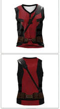 Cargar imagen en el visor de la galería, Adults Superhero Deadpool Wolverine Cosplay Vest Comic Compression Sleeveless Shirts Halloween Costumes Party Tops Males
