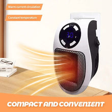 Cargar imagen en el visor de la galería, Mini Calentador Cerámico de Pared 500W con Control Remoto | Confort Instantáneo para Baño y Hogar