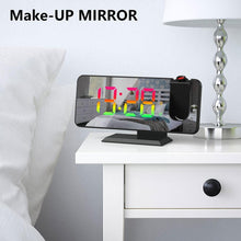 Cargar imagen en el visor de la galería, Nuevo Led Gran Pantalla Espejo Doble Despertador Cambio Rgb Gradual Reloj Electrónico Reloj Mesa Proyección Decoración