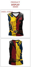 Cargar imagen en el visor de la galería, Adults Superhero Deadpool Wolverine Cosplay Vest Comic Compression Sleeveless Shirts Halloween Costumes Party Tops Males