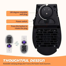 Cargar imagen en el visor de la galería, Mini Calentador Cerámico de Pared 500W con Control Remoto | Confort Instantáneo para Baño y Hogar