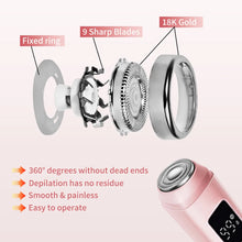 Cargar imagen en el visor de la galería, 2-in-1 women Electric Epilator,IPX7 waterproof, dual head electric shaver Women Bikini Trimmer Body Hair Remover With gift box