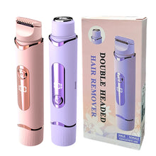 Cargar imagen en el visor de la galería, Dual-purpose Female Hair Trimmer 2-IN-1 Electric Shaver & Hair Clipper For Women Facial Leg Bikini Body Painless Hair Remover