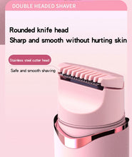 Cargar imagen en el visor de la galería, Dual-purpose Female Hair Trimmer 2-IN-1 Electric Shaver & Hair Clipper For Women Facial Leg Bikini Body Painless Hair Remover