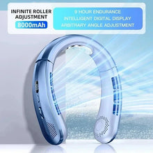 Cargar imagen en el visor de la galería, Ventilador de Cuello Portátil Sin Aspas 8000mAh • Aire Acondicionado Personal Silencioso con Pantalla LED