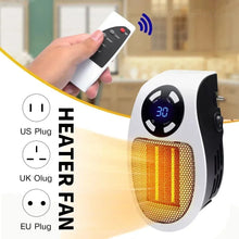 Cargar imagen en el visor de la galería, Mini Calentador Cerámico de Pared 500W con Control Remoto | Confort Instantáneo para Baño y Hogar