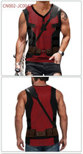 Cargar imagen en el visor de la galería, Adults Superhero Deadpool Wolverine Cosplay Vest Comic Compression Sleeveless Shirts Halloween Costumes Party Tops Males