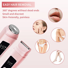Cargar imagen en el visor de la galería, 2-in-1 women Electric Epilator,IPX7 waterproof, dual head electric shaver Women Bikini Trimmer Body Hair Remover With gift box