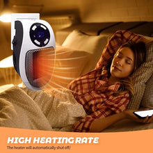 Cargar imagen en el visor de la galería, Mini Calentador Cerámico de Pared 500W con Control Remoto | Confort Instantáneo para Baño y Hogar