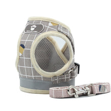 Cargar imagen en el visor de la galería, Fashion Plaid Cat Harnesses for Cats Summer Mesh Pet Harness and Leash Set Katten Kitty Mascotas Products for Gotas Accessories