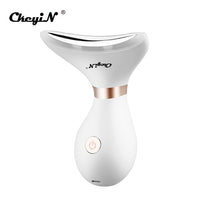 Cargar imagen en el visor de la galería, CkeyiN Face Massager LED Photon Therapy Heat Vibration Anti Wrinkles Facial Neck Lifting Skin Tightening Reduce Double Chin 48