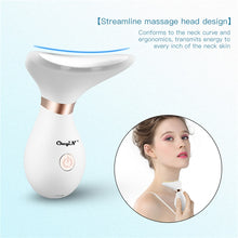 Cargar imagen en el visor de la galería, CkeyiN Face Massager LED Photon Therapy Heat Vibration Anti Wrinkles Facial Neck Lifting Skin Tightening Reduce Double Chin 48