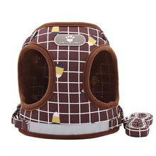Cargar imagen en el visor de la galería, Fashion Plaid Cat Harnesses for Cats Summer Mesh Pet Harness and Leash Set Katten Kitty Mascotas Products for Gotas Accessories