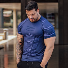 Charger l'image dans la galerie, Playera para Hombre Gimnasio Fitness Culturismo Compresion