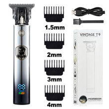 Charger l'image dans la galerie, Cortadora de pelo Hair Clipper modelo T9 2023 Máquina Recortadora de Barba Eléctrica Afeitadora para Hombres