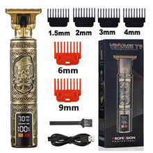 Charger l'image dans la galerie, Cortadora de pelo Hair Clipper modelo T9 2023 Máquina Recortadora de Barba Eléctrica Afeitadora para Hombres