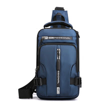 Cargar imagen en el visor de la galería, Bolsa Antirrobo Crossbody ,con carga USB Mochila de hombro, impermeable Bolsas con cerradura de combinación