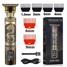 Charger l'image dans la galerie, Cortadora de pelo Hair Clipper modelo T9 2023 Máquina Recortadora de Barba Eléctrica Afeitadora para Hombres