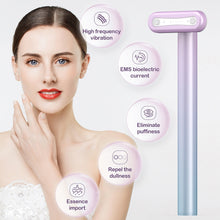 Cargar imagen en el visor de la galería, LED RF Beauty Device EMS Microcurrent Face Massager Red Light Therapy Face Neck Eye Anti Aging Skin Tightening Beauty Wand