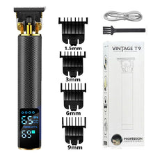 Charger l'image dans la galerie, Cortadora de pelo Hair Clipper modelo T9 2023 Máquina Recortadora de Barba Eléctrica Afeitadora para Hombres