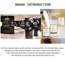 Cargar imagen en el visor de la galería, Reloj para Hombre Marca Lige de Lujo Correa de Silicona Impermeable Cronógrafo Reloj Masculino