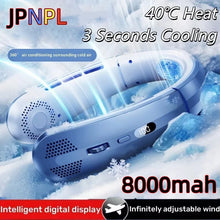 Cargar imagen en el visor de la galería, Ventilador de Cuello Portátil Sin Aspas 8000mAh • Aire Acondicionado Personal Silencioso con Pantalla LED
