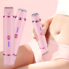 Cargar imagen en el visor de la galería, Woman Hair Trimmer Electric Razor,Dual-Head 2 IN 1 Design,Female Shaver For Underarm Arm Leg Bikini Groin Hair Groomer Epilators
