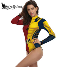 Cargar imagen en el visor de la galería, [You&#39;re My Secret] Cosplay Superhero Wolverine Movie 3D Deadpool Jumpsuit Wilson Cosplay Costume Halloween Zenti Party Bodysuits
