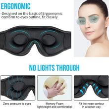 Cargar imagen en el visor de la galería, 3D Eye Mask Bluetooth Music Play Sleeping Headphones with Built-in HD Speaker Mask For Sleep Headphones Wireless Air Travel 5.0
