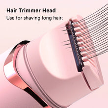 Cargar imagen en el visor de la galería, Dual-purpose Female Hair Trimmer 2-IN-1 Electric Shaver &amp;  Hair Clipper For Women Facial Leg Bikini Body Painless Hair Remover
