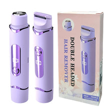 Cargar imagen en el visor de la galería, Dual-purpose Female Hair Trimmer 2-IN-1 Electric Shaver &amp;  Hair Clipper For Women Facial Leg Bikini Body Painless Hair Remover

