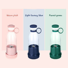 Cargar imagen en el visor de la galería, Pink/Blue Electric Portable Blender Bottle Usb Rechargeable Fresh Juice Maker Cup Mini Fast Portable Juicer Ice Fruit Mixer Cup
