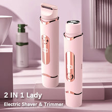 Cargar imagen en el visor de la galería, Dual-purpose Female Hair Trimmer 2-IN-1 Electric Shaver &amp;  Hair Clipper For Women Facial Leg Bikini Body Painless Hair Remover
