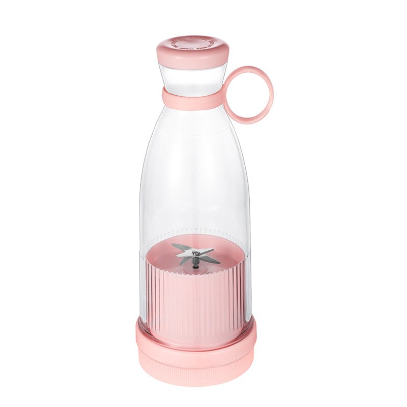 Pink/Blue Electric Portable Blender Bottle Usb Rechargeable Fresh Juice Maker Cup Mini Fast Portable Juicer Ice Fruit Mixer Cup
