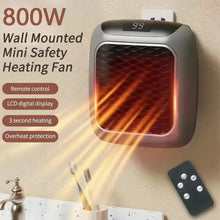 Cargar imagen en el visor de la galería, Mini Calentador Cerámico de Pared 500W con Control Remoto | Confort Instantáneo para Baño y Hogar
