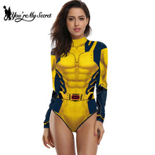 Cargar imagen en el visor de la galería, [You&#39;re My Secret] Cosplay Superhero Wolverine Movie 3D Deadpool Jumpsuit Wilson Cosplay Costume Halloween Zenti Party Bodysuits

