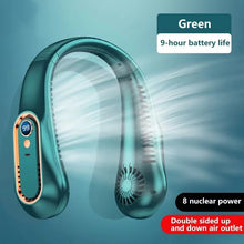 Cargar imagen en el visor de la galería, Ventilador de Cuello Portátil Sin Aspas 8000mAh • Aire Acondicionado Personal Silencioso con Pantalla LED
