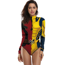 Cargar imagen en el visor de la galería, [You&#39;re My Secret] Cosplay Superhero Wolverine Movie 3D Deadpool Jumpsuit Wilson Cosplay Costume Halloween Zenti Party Bodysuits

