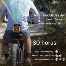 Cargar imagen en el visor de la galería, Mini Ventilador Portátil de Cintura 3 en 1 Premium – 5000mAh, Linterna LED y Power Bank
