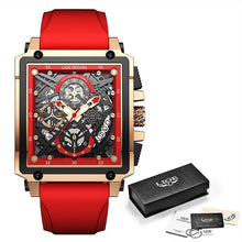 Cargar imagen en el visor de la galería, Reloj LIGE  Hombre  marca Top  de lujo a Prueba de Agua Quartz Sport Silicon
