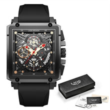 Cargar imagen en el visor de la galería, Reloj LIGE  Hombre  marca Top  de lujo a Prueba de Agua Quartz Sport Silicon
