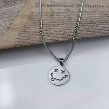 Charger l&#39;image dans la galerie, Fashion New silver Color Rectangle Pendant Necklace Men Trendy Simple Chain Men Necklace Jewelry Gift Wholesale
