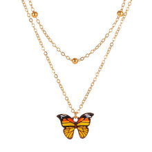 Cargar imagen en el visor de la galería, Vintage Multilayer Pendant Butterfly Necklace for Women Butterflies Moon Star Charm Choker Necklaces Boho Fashion  Jewelry Gift
