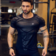 Charger l&#39;image dans la galerie, Playera para Hombre Gimnasio Fitness Culturismo Compresion

