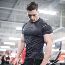 Charger l&#39;image dans la galerie, Playera para Hombre Gimnasio Fitness Culturismo Compresion
