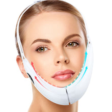 Charger l&#39;image dans la galerie, Microcurrent Facial Lifting Device LED Photon Red Blue Light Therapy Face Massager Vibration Slimming Chin V-Line Up Lift Belt
