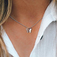 Cargar imagen en el visor de la galería, Vintage Multilayer Pendant Butterfly Necklace for Women Butterflies Moon Star Charm Choker Necklaces Boho Fashion  Jewelry Gift
