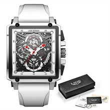 Cargar imagen en el visor de la galería, Reloj LIGE  Hombre  marca Top  de lujo a Prueba de Agua Quartz Sport Silicon
