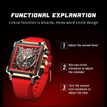 Cargar imagen en el visor de la galería, Reloj LIGE  Hombre  marca Top  de lujo a Prueba de Agua Quartz Sport Silicon
